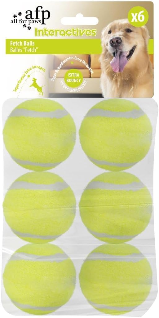 Dog Tennis Balls for Dogs, Great for Mini Ball Launcher, 6 Pack 2 Inch Tennis Balls