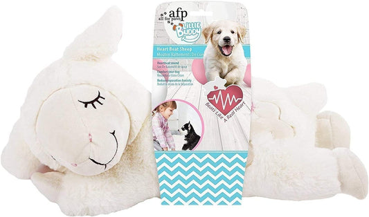 Heart Beat Dog Toy, Puppy Sleeping Buddy Cuddle Toy Dog Soothing Plush Toy, Crate Training Puppy Stuffed Animal Gift Toys for Your Furry Friend