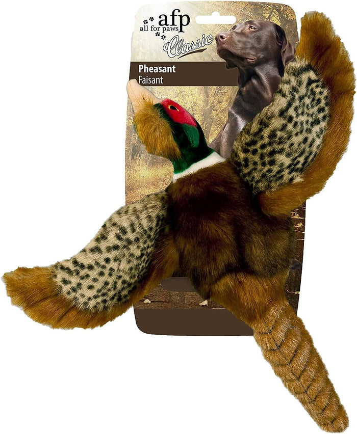 Dog Interactive Pheasant Toys, Squeaky Dog Toys, Stuffed Animal Dog Hunting Plush Toy, Small